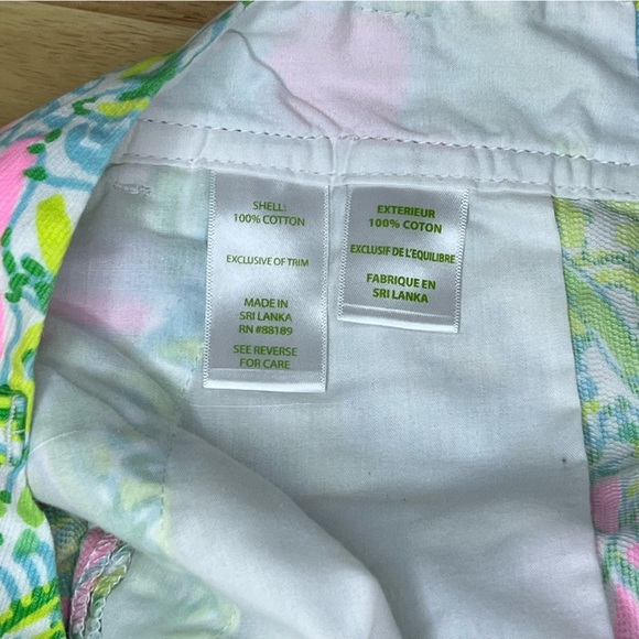 Lilly Pulitzer Callahan Shorts Size 2 – Pink Floral Tropical Print - Picture 10 of 12